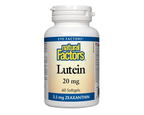 Natural Factors Lutein 20 mg with Zeaxanthin 3.5 mg, 60 Softgels