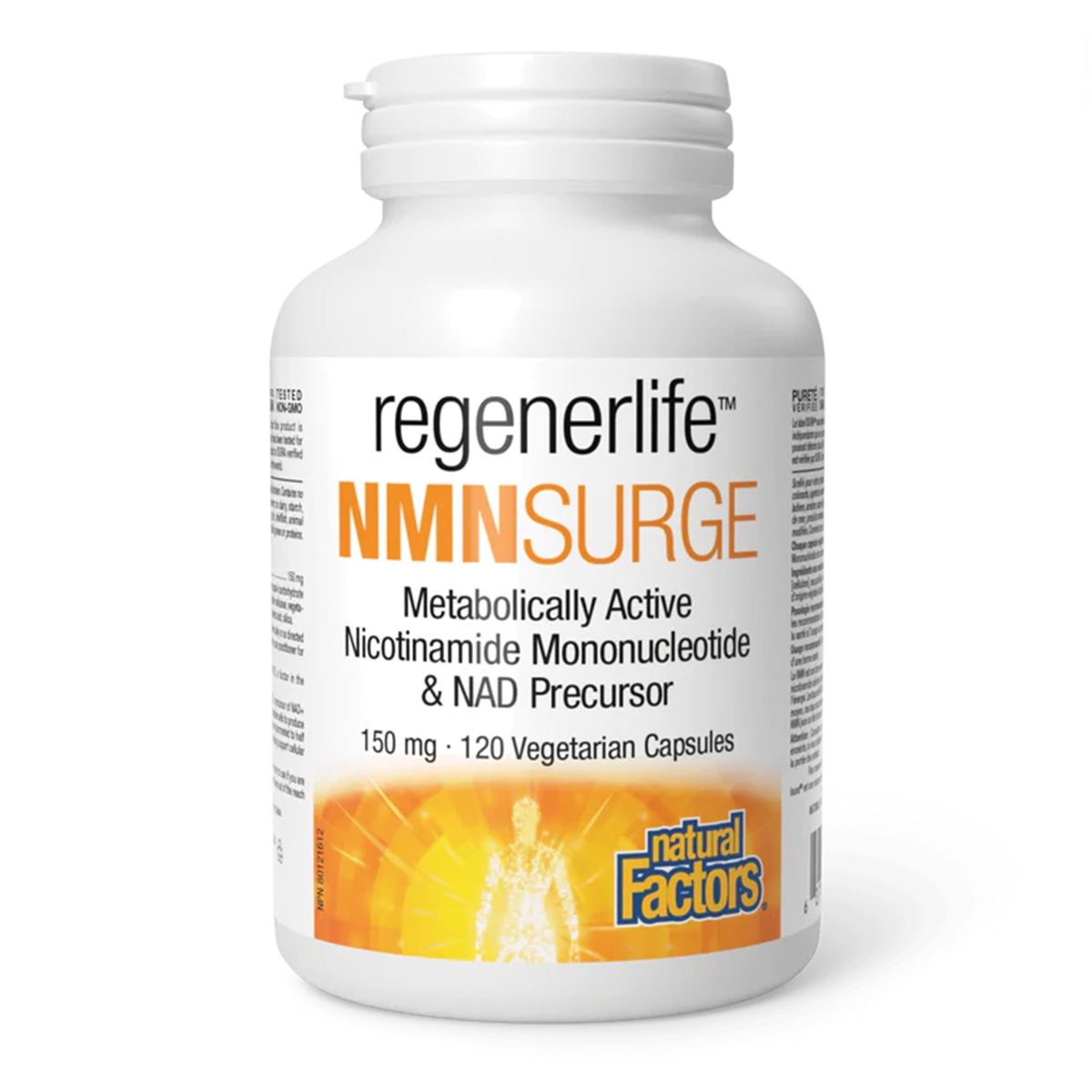 Natural Factors RegenerLife NMNSurge 120 Veggie Caps