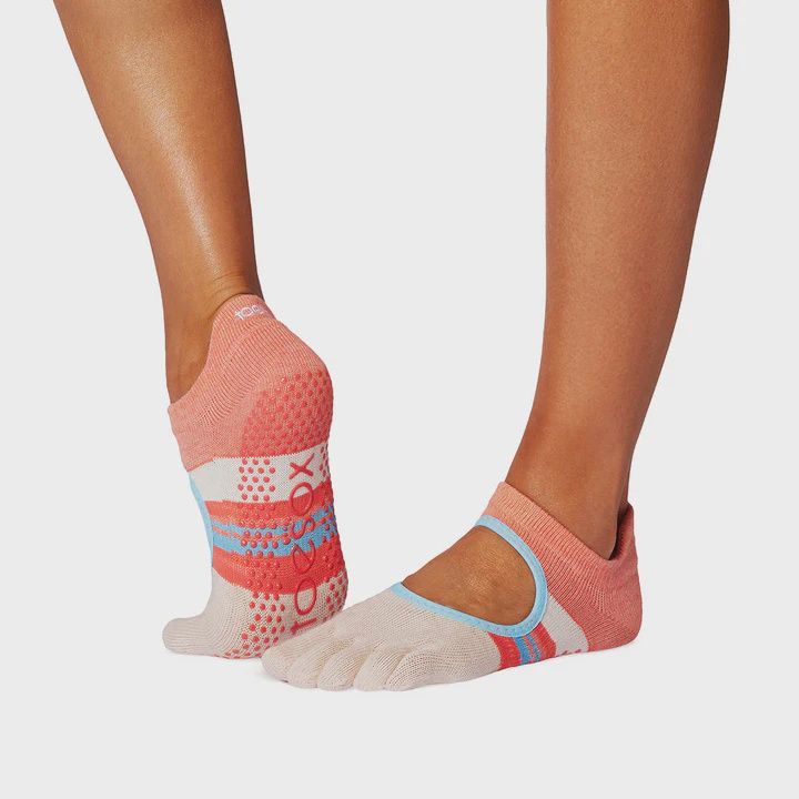 Toesox Full Toe Bellarina Grip Socks - East Coast - Medium