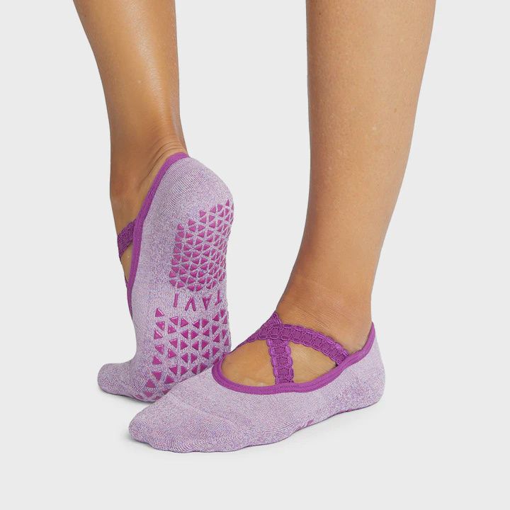 Tavi Chloe Grip Socks - Lilac - Medium