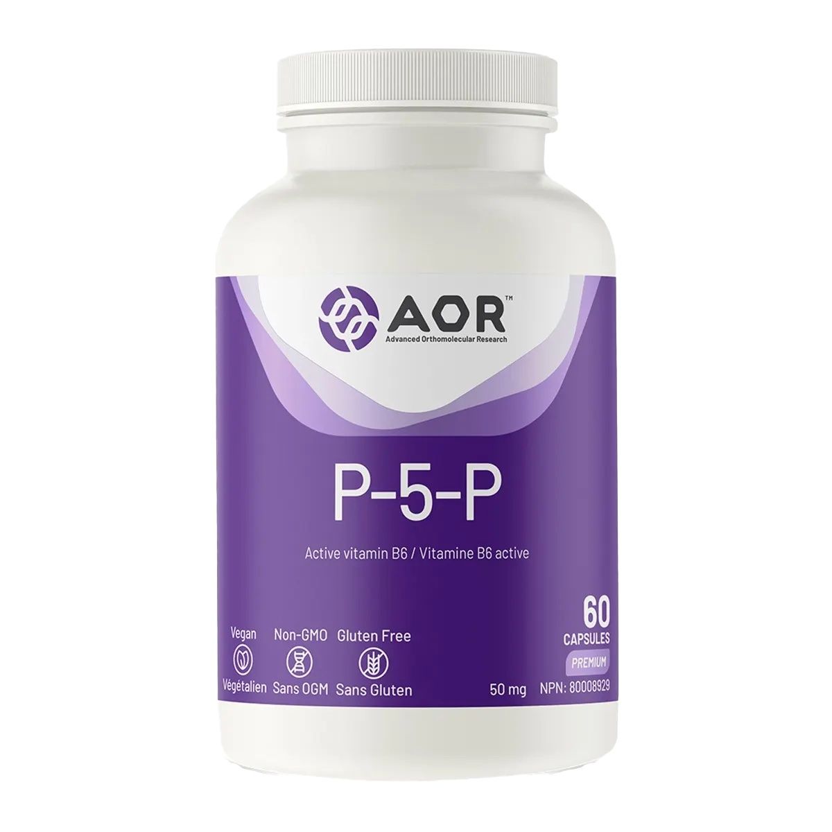 AOR P-5-P 50mg 60 Capsules