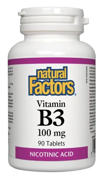 Natural Factors Vitamin B3 100 mg 90 Tablets