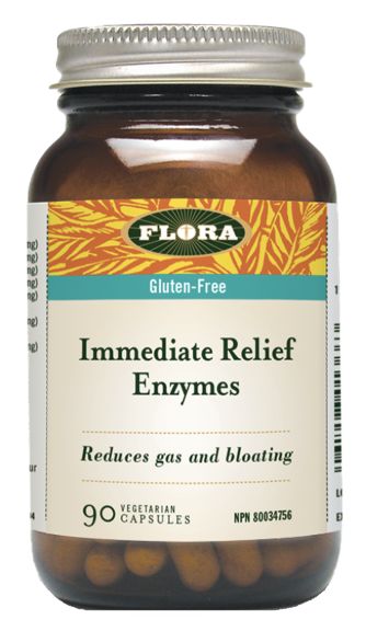 Flora Immediate Relief Enzymes 90 Vegetarian Capsules