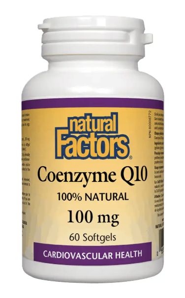 Natural Factors Coenzyme Q10 100 mg 60 Softgels