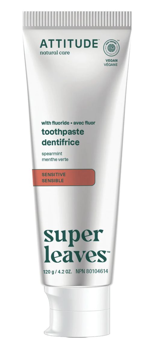 Attitude Adult Toothpaste with Fluoride Spearmint (Sensitive) | 120g