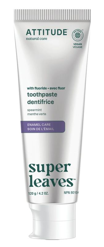 Attitude Toothpaste with Fluoride – Enamel Care Spearmint | 120g