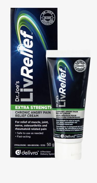 LivRelief Extra Strength Chronic Angry Pain Relief Cream 50g