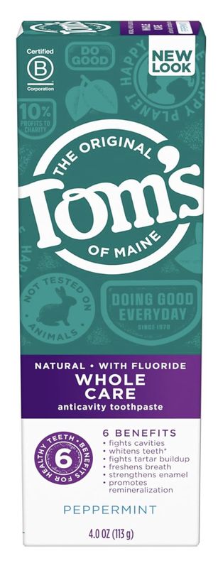 Tom&#39;s Whole Care Toothpaste - Peppermint