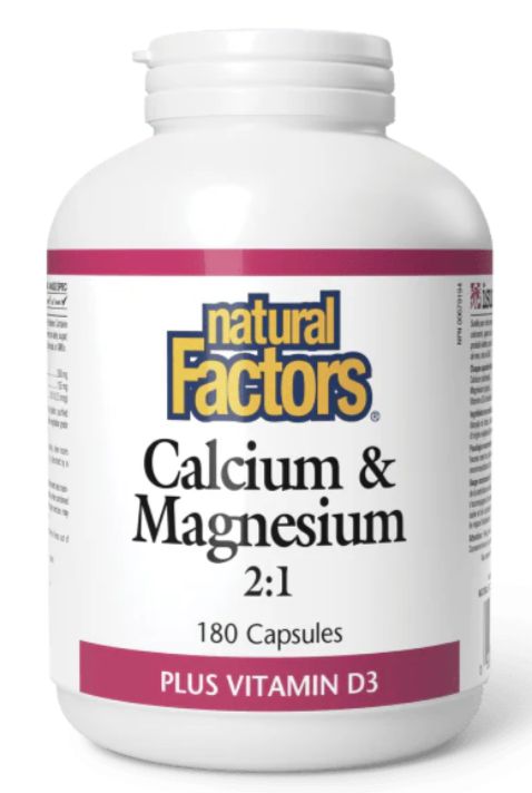 Natural Factors Calcium &amp; Magnesium 2:1 Plus Vitamin D3