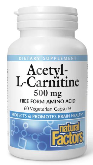 Natural Factors Acetyl-L-Carnitine 60 Vegetarian Capsules