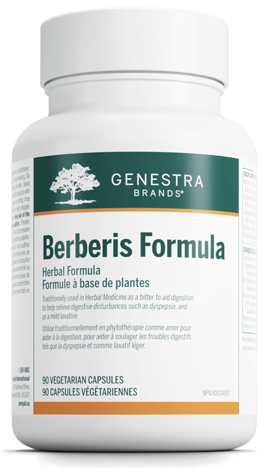 Genestra Berberis Formula, 90 Vegetarian Capsules