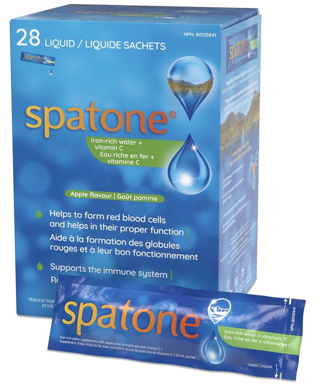 Spa Tone 100% Natural Liquid Iron 28 Servings - Apple Flavour