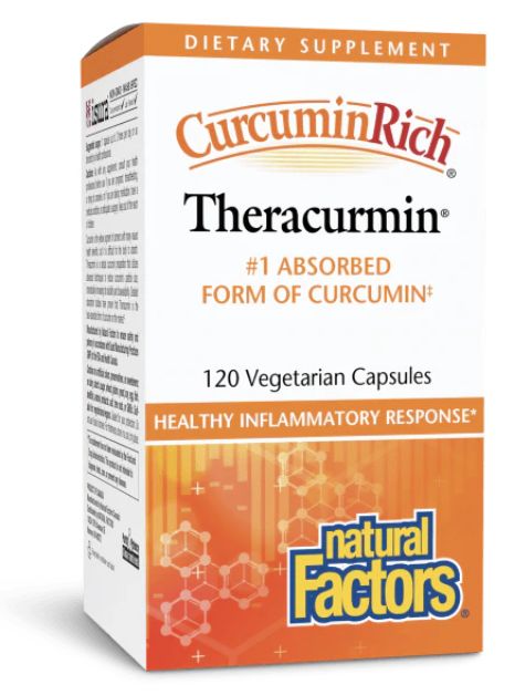 Natural Factors Curcumin Rich Theracurmin 120 Vegetarian Capsules