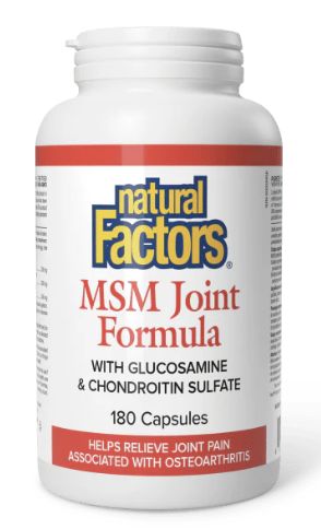Natural Factors MSM Joint Formula 180 Capsules