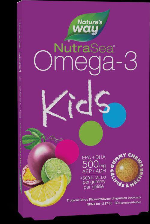 NutraSea Omega-3 Kids Gummy Chews / 30 gummies