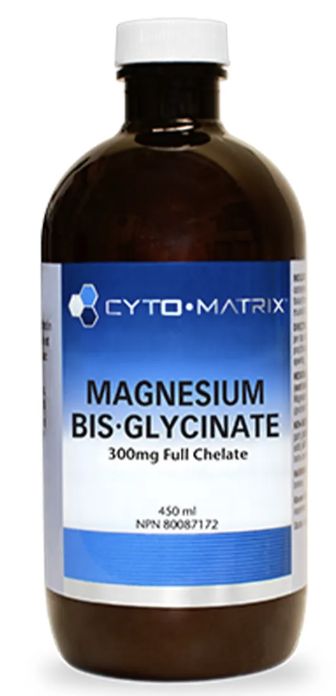 Cyto Matrix Magnesium Bis-Glycinate 300mg Full Chelate Liquid 450ml