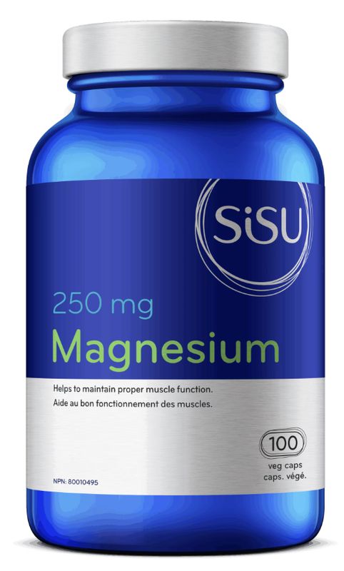 Sisu Magnesium 250mg 100 Vegetarian Capsules