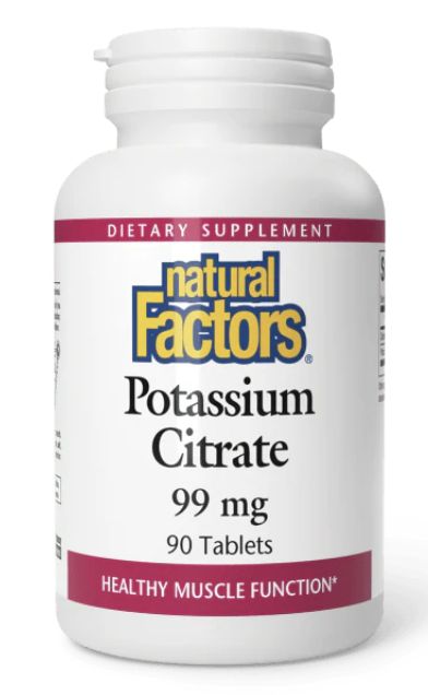 Natural Factors Potassium Citrate 99mg 90 Tablets