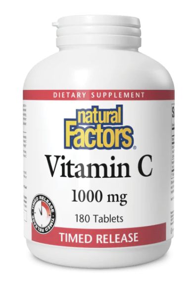 Natural Factors Vitamin C 1000mg Time Release 180 Tablets