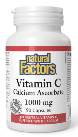 Natural Factors Vitamin C Calcium Ascorbate 1000mg 90 Capsules
