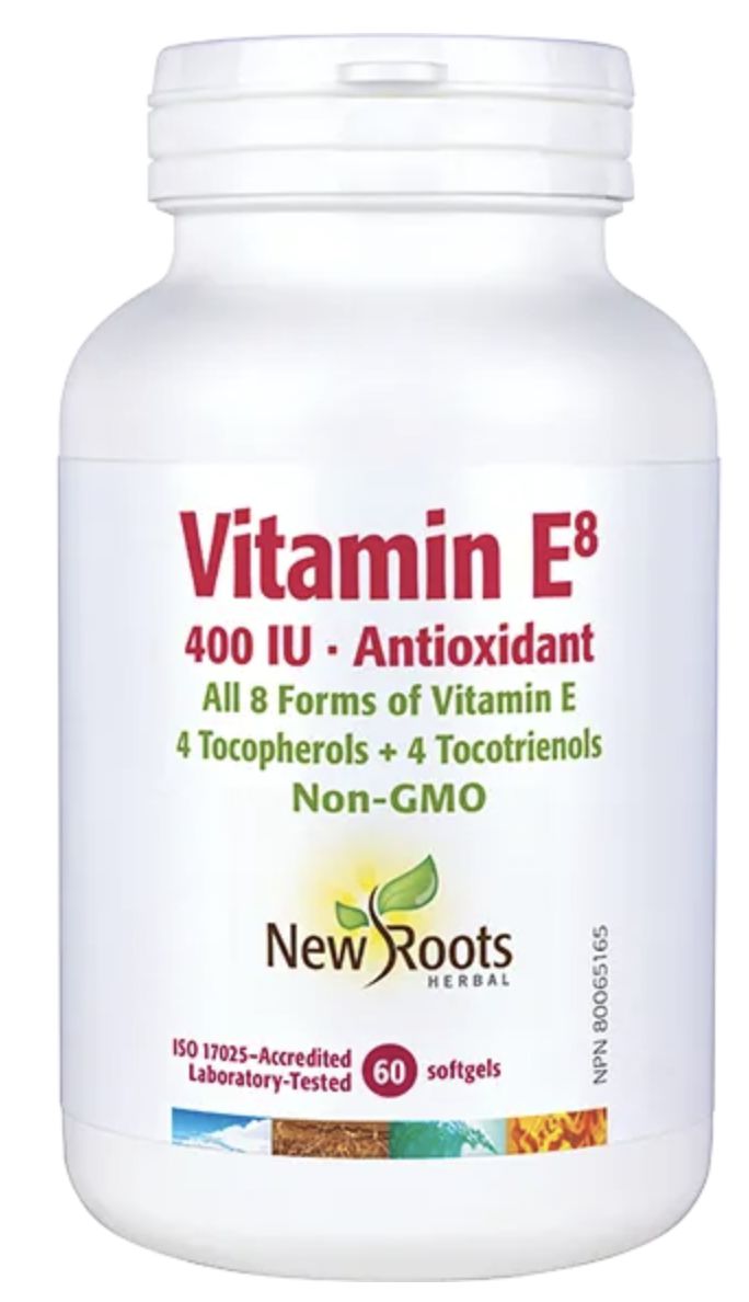 New Roots Vitamin E 400 IU 60 Softgels
