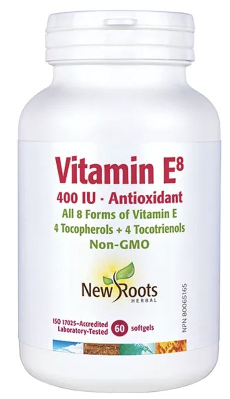 New Roots Vitamin E 400 IU 60 Softgels