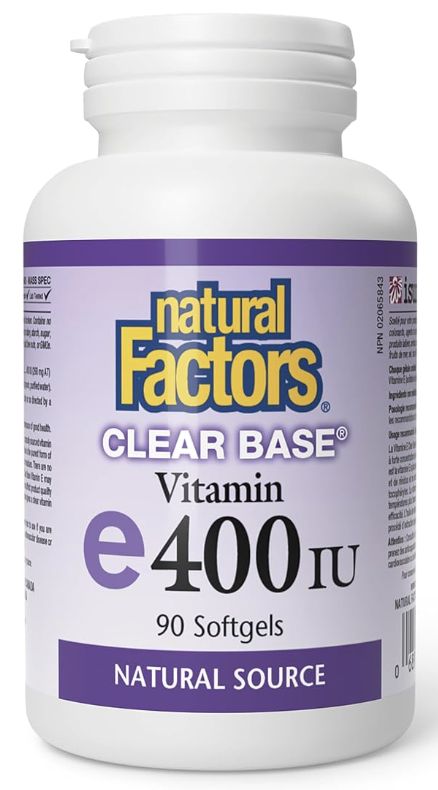 Natural Factors Clear Base Vitamin E 400 IU