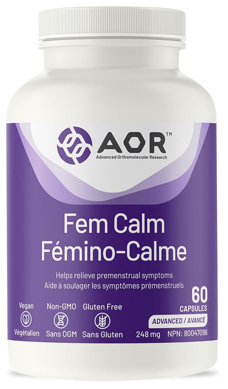 AOR Fem Calm 248mg 60 capsules