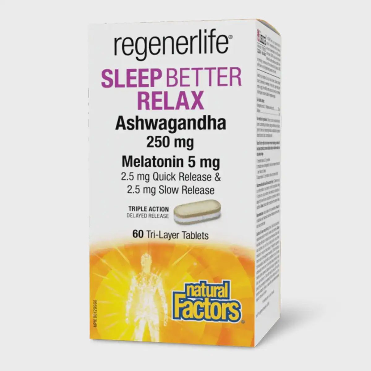 Regenerlife Sleep Better Relax 250mg 60 tablets