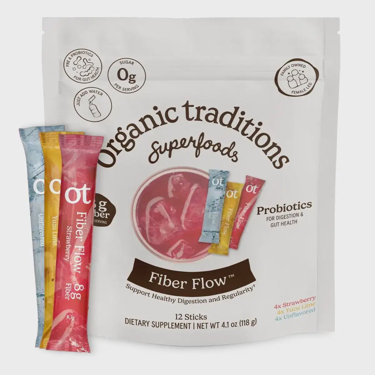 Organic Traditions Fibre Flow 12 sachets