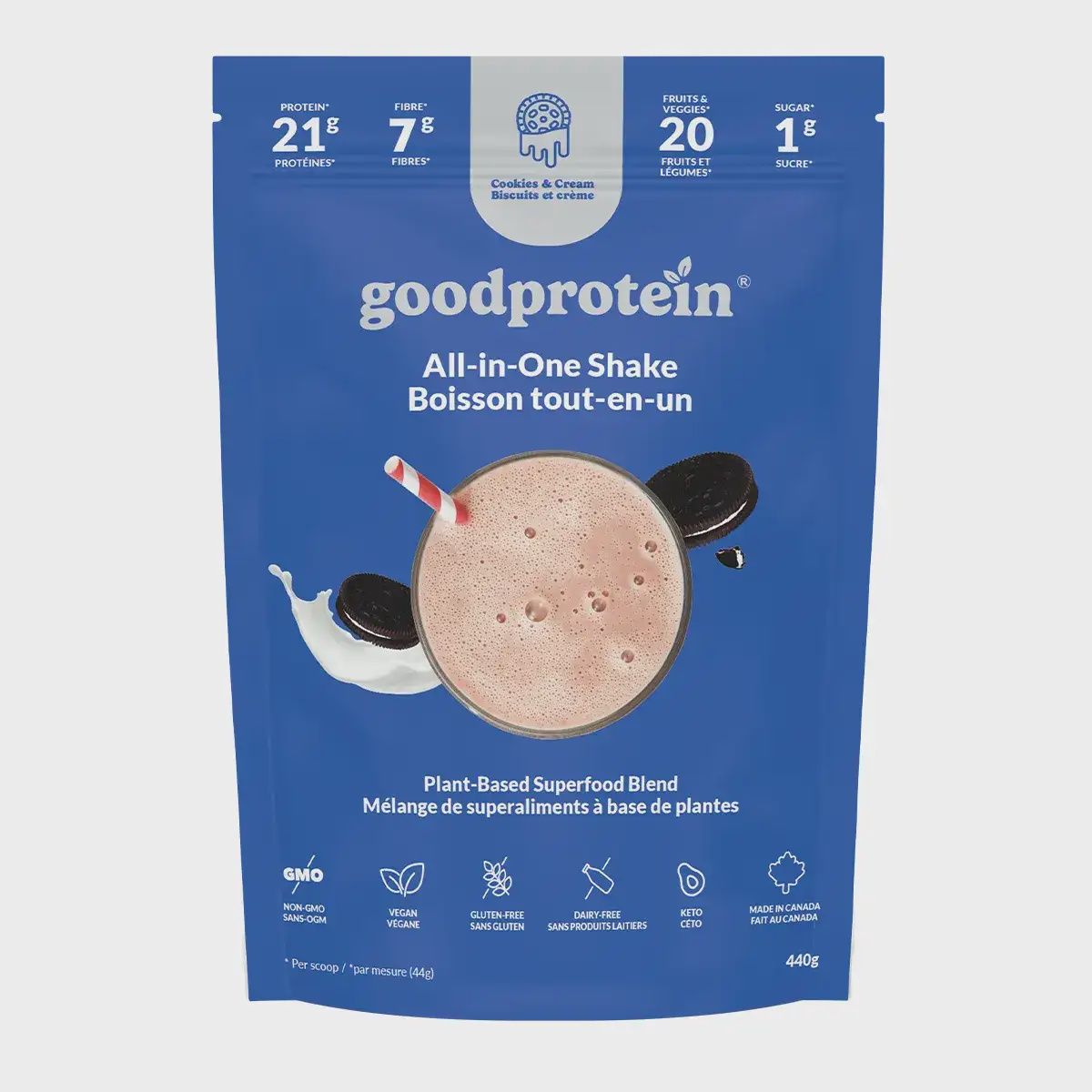 Good Protien Cookies and Cream 440g