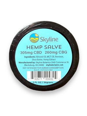 Skyline Botanics CBD/CBG Salve 2 oz. (305mg/260mg)