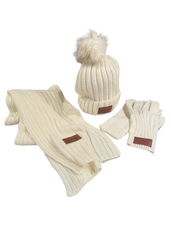 Skooma Merch, Item: Skooma 3-Piece Winter Set - White