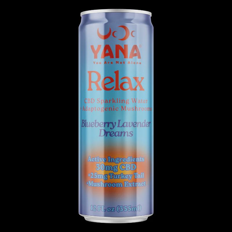 Yana Wellness Relax CBD + Mushrooms Sparkling Water