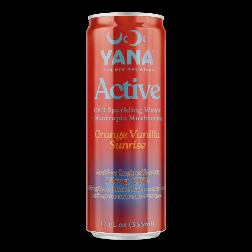 YANA Active – CBD + Nootropic Mushrooms Sparkling Water