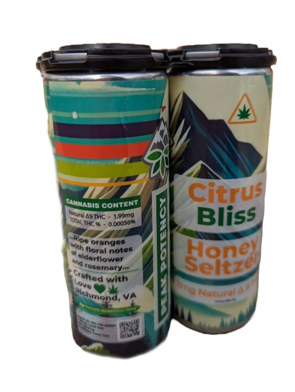 Citrus Bliss Honey Seltzer 4 Pack