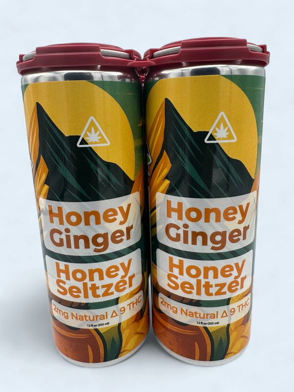 Honey Ginger Honey Seltzer 4 Pack