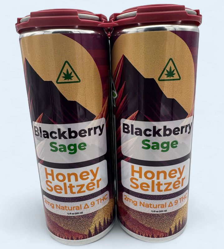 Blackberry Sage Honey Seltzer 4 Pack