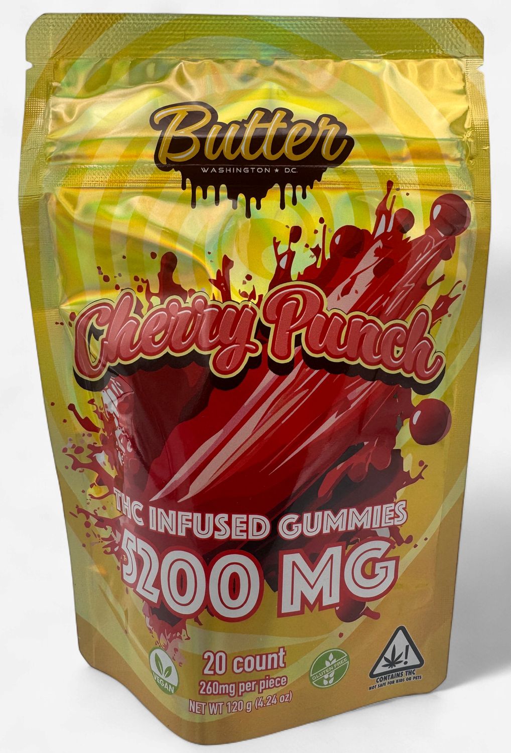 Butter THC Infused Gummies, Flavor: Cherry Punch