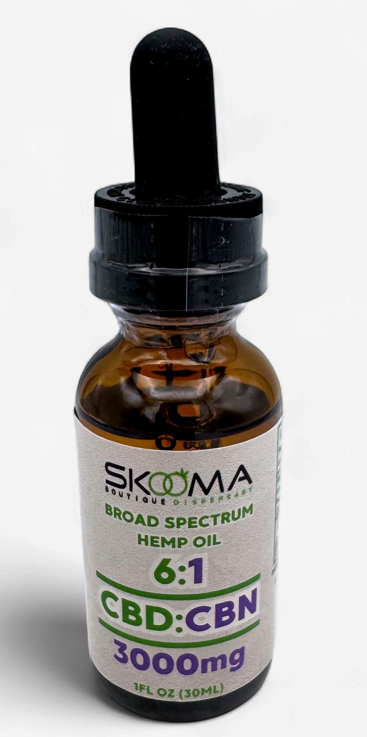 Skooma CBD:CBN Tinctures, mg: 6:1 CBD:CBN 3000mg