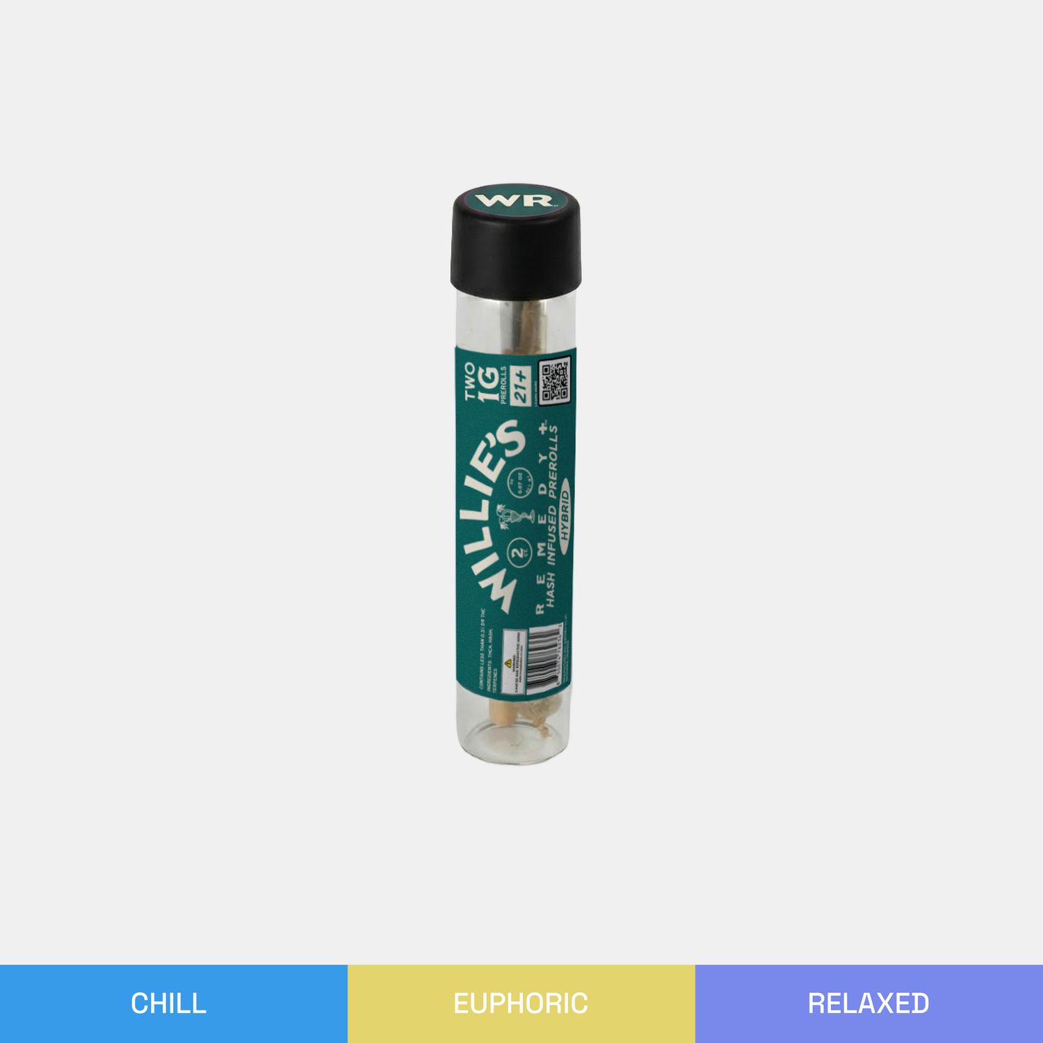 Willie’s Remedy 1g Hash Infused Prerolls 2-pack ( Hybrid)