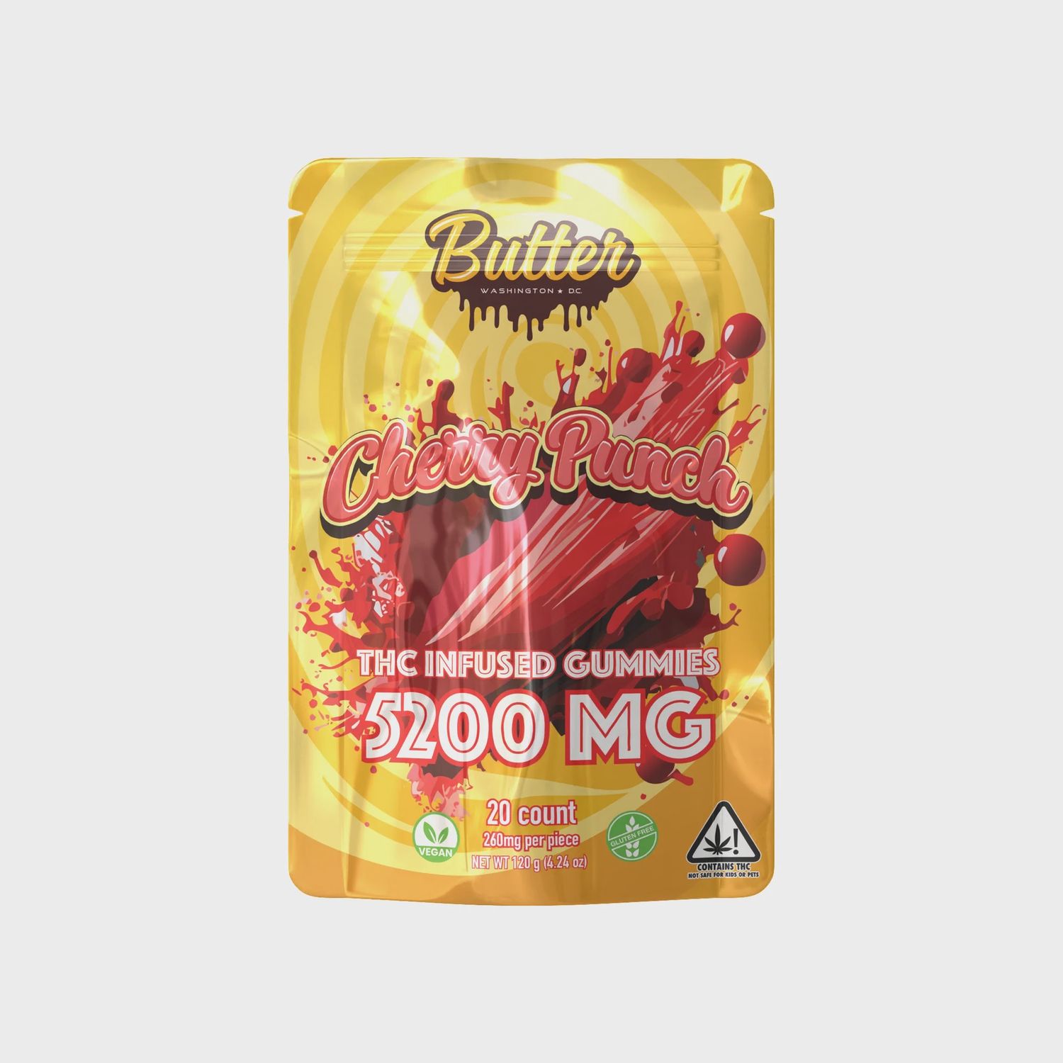 Butter THC infused Gummies, mg: Cherry Punch