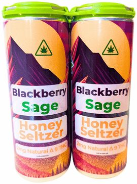 Blackberry Sage Honey Seltzer 4 Pack