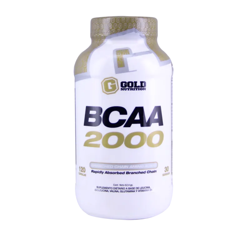 BCAA 2000 120Caps - GOLD NUTRITION