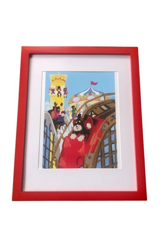 "Milo Loves the Amusement Park" Cover Print