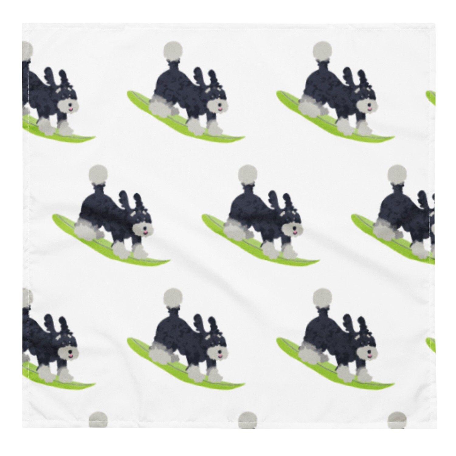 Milo Loves the Seashore - All-over print bandana