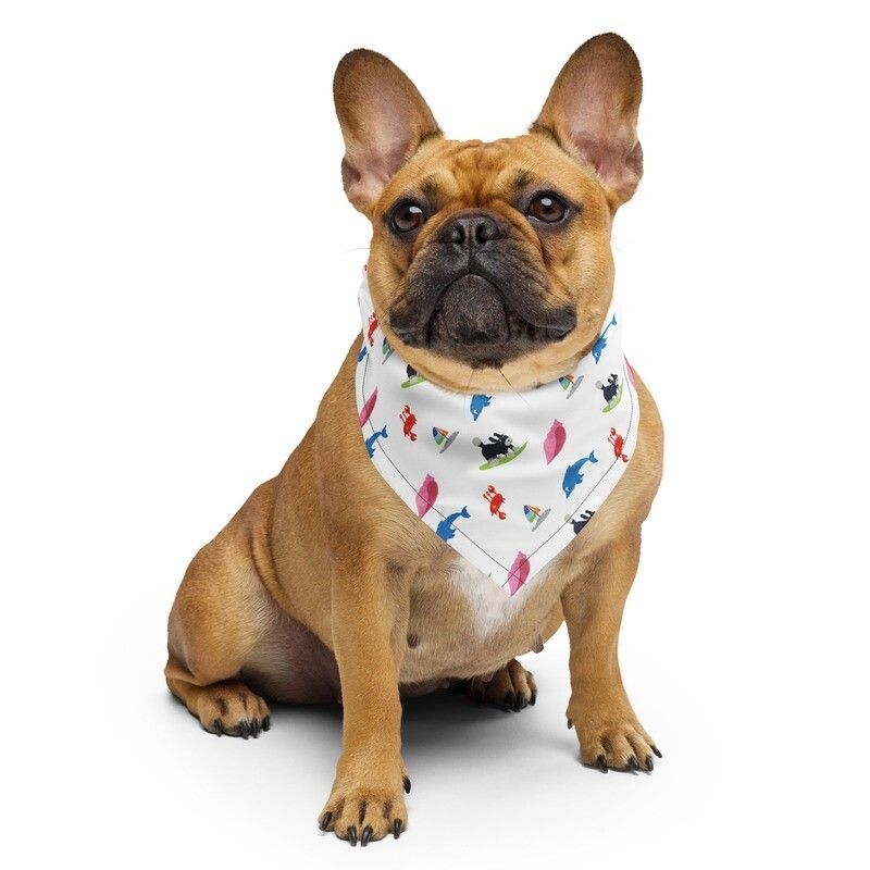 Milo Loves the Seashore - All-over print bandana