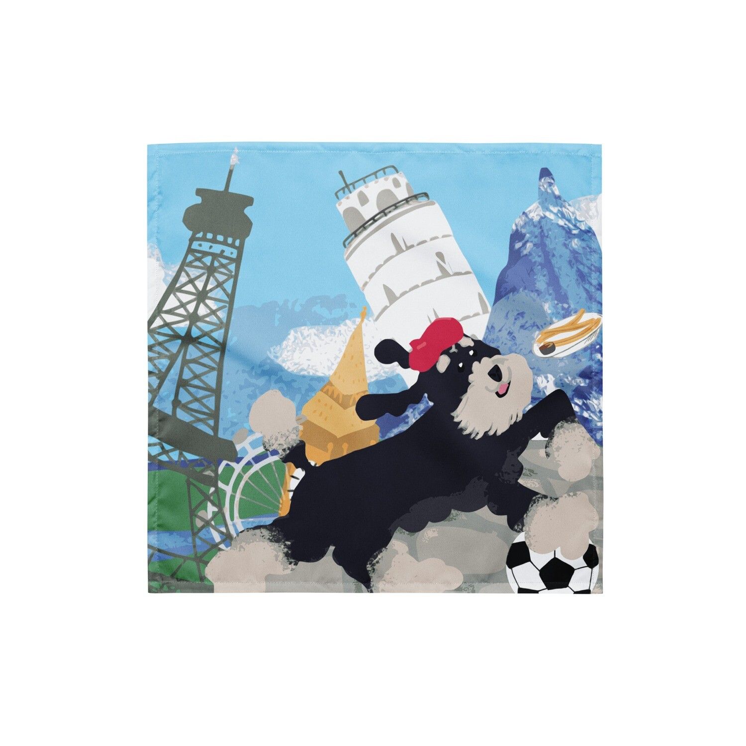 Milo Loves Europe - All-over print bandana