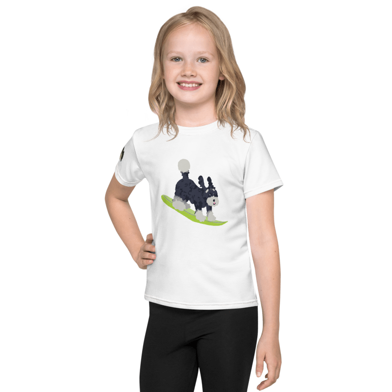 Milo Loves the Seashore Kids Crew Neck T-Shirt