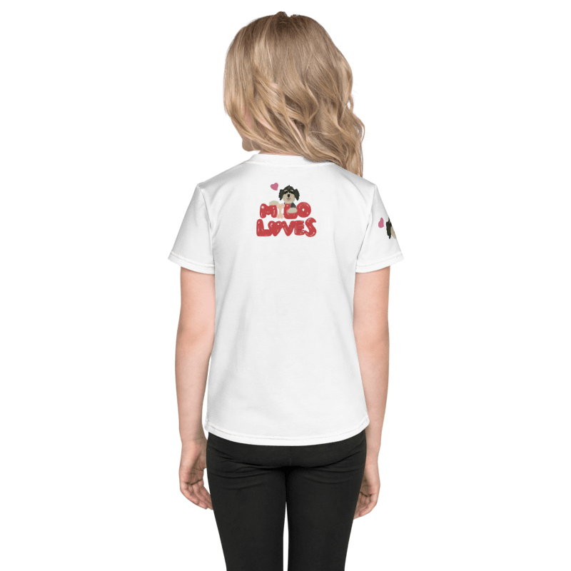 Milo Loves the Seashore Kids Crew Neck T-Shirt